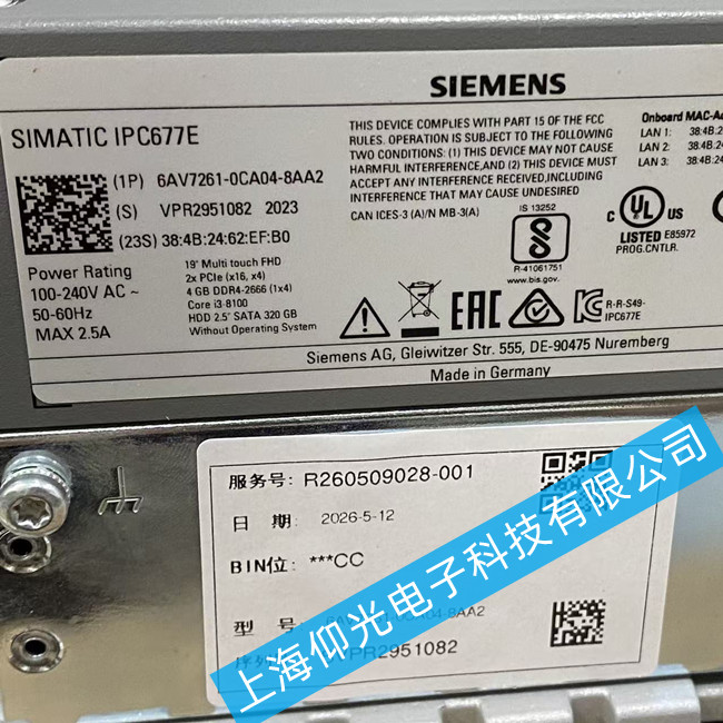 ���T�ӹ��ؙC�S��6AV7261-0CA04-8AA2ͨӍ���Ϲ��ϾS��